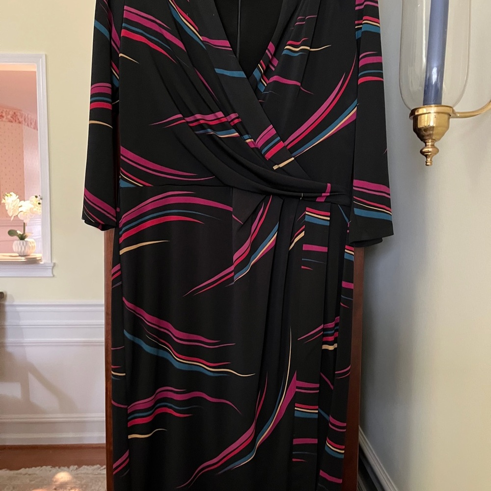 Elegant Black and Pink Women's Dress